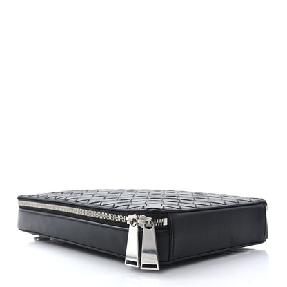 Bottega Veneta Nappa Intrecciato Zip Around Crossbody Bag Black 3 of 7
