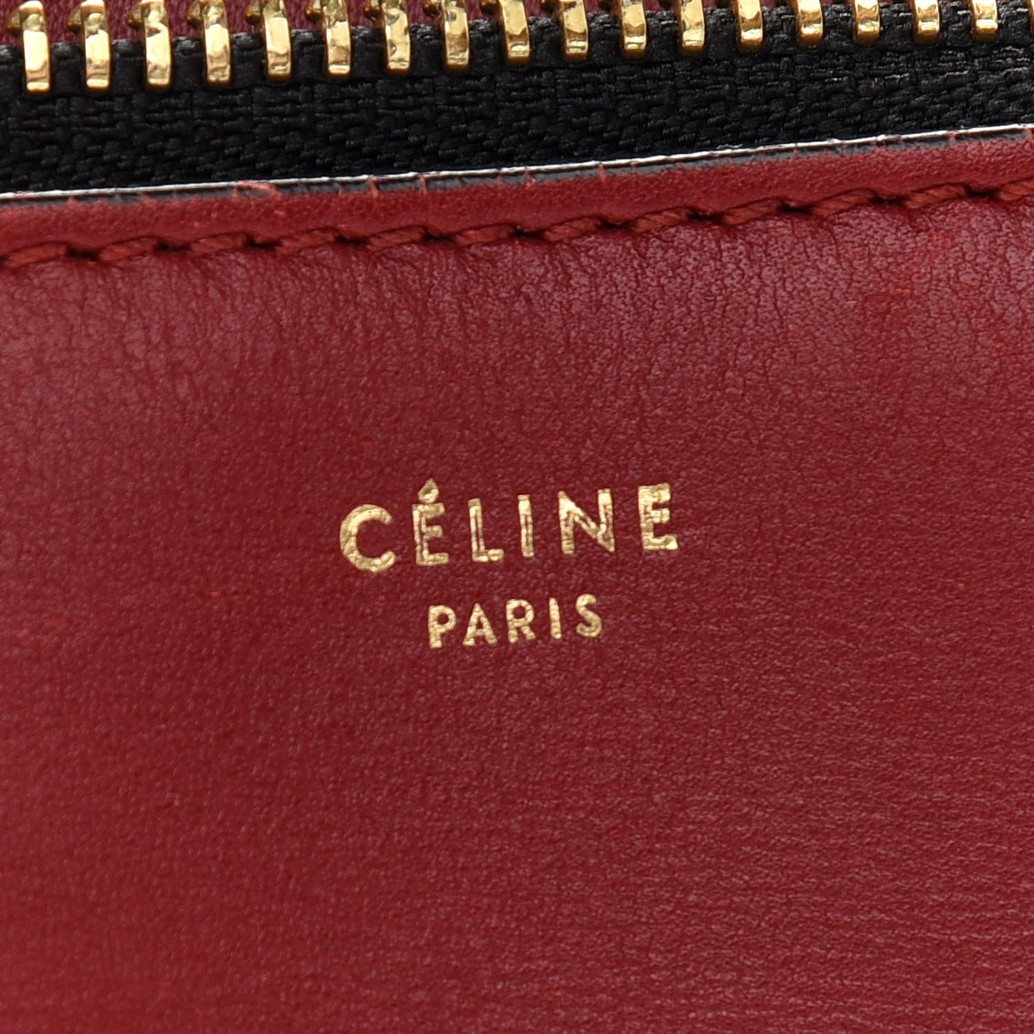 Celine Smooth Calfskin Large Edge Shoulder Bag Red 6 of 14