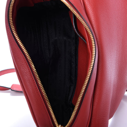 Prada Vitello Phenix Flap Crossbody Rosso 5 of 9
