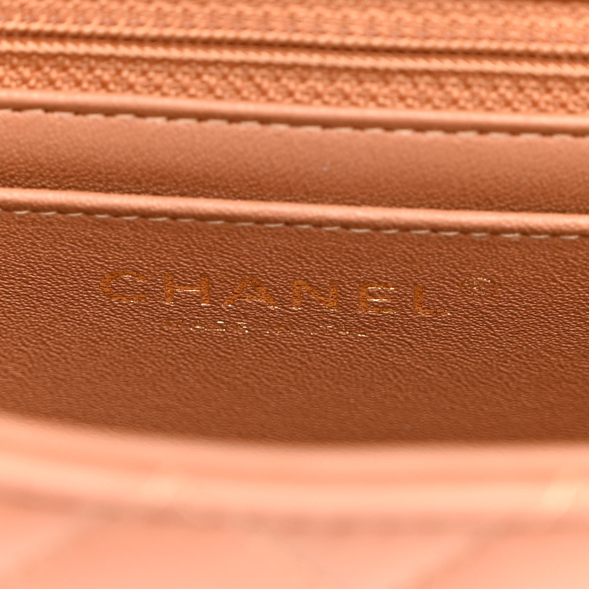 Chanel Lambskin Quilted Mini Rectangular Flap Brown 6 of 10