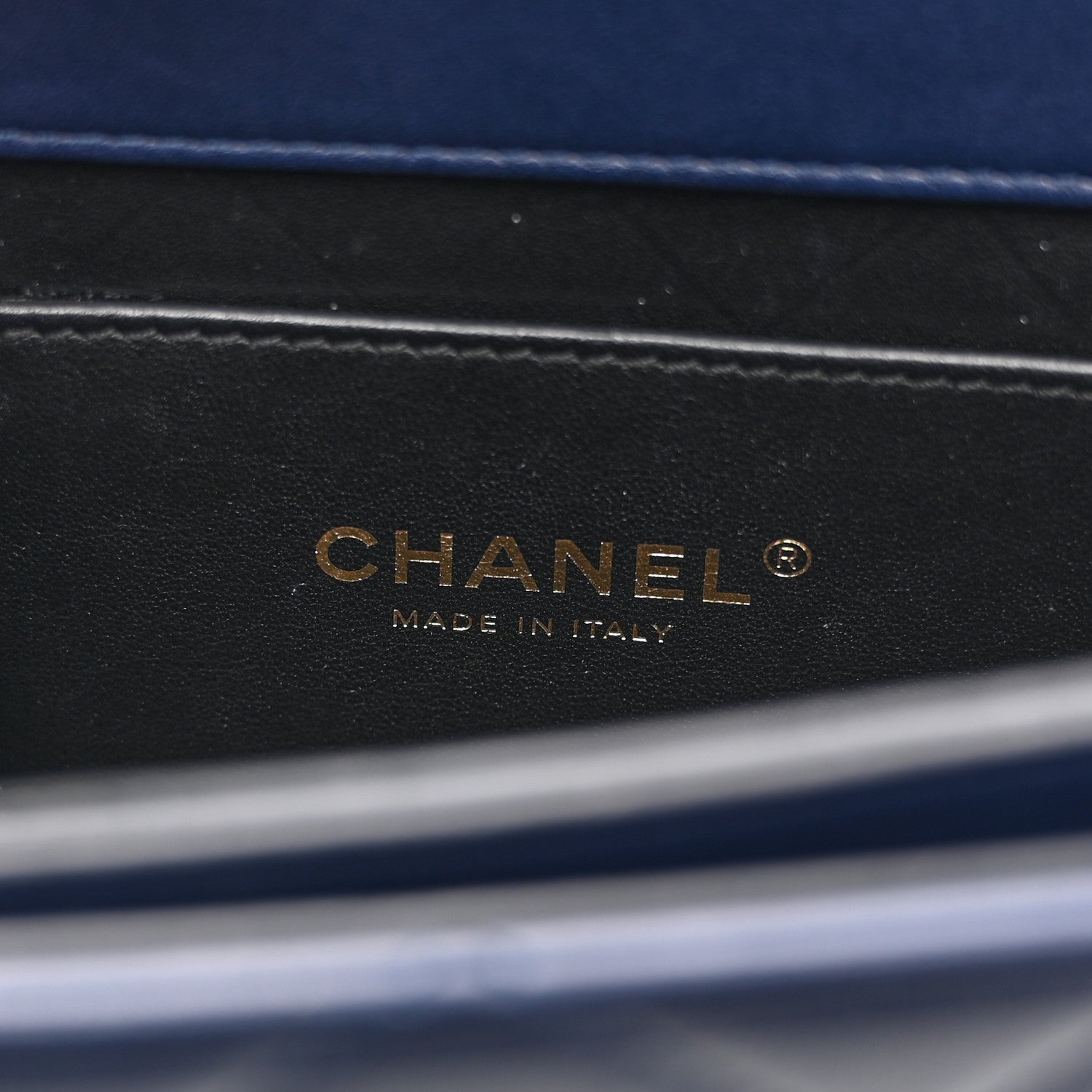 Chanel Calfskin Quilted Moon Messenger Navy 6 of 10