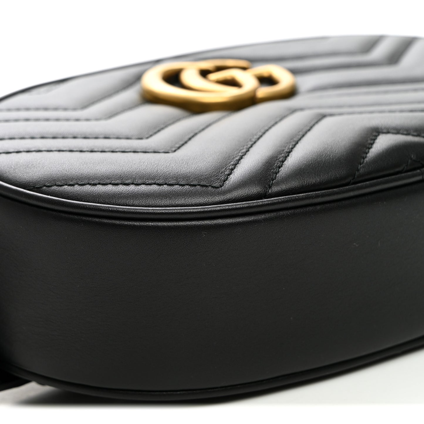 Calfskin Matelasse GG Marmont Belt Bag 85 34 Black