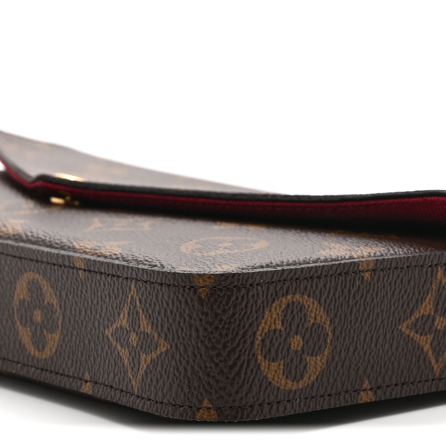 Louis Vuitton Monogram Pochette Felicie Chain Wallet Fuchsia 11 of 11