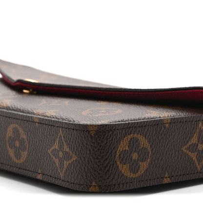 Louis Vuitton Monogram Pochette Felicie Chain Wallet Fuchsia 11 of 11