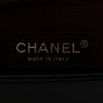 Chanel Goatskin Quilted Patent New Medium Duo Boy Flap Black 5 of 9