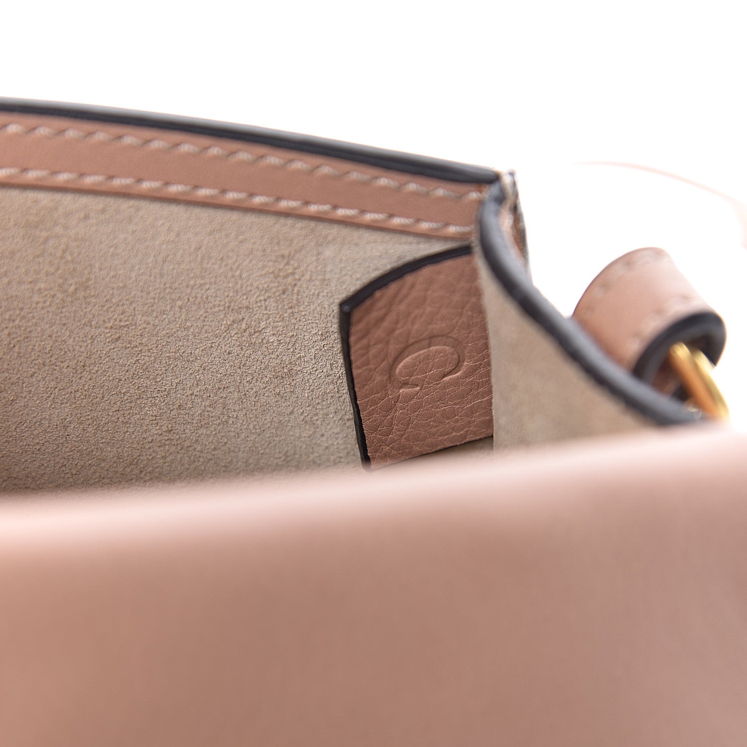 Chloe Calfskin Suede Small Nile Bracelet Bag Biscotti Beige 7 of 11