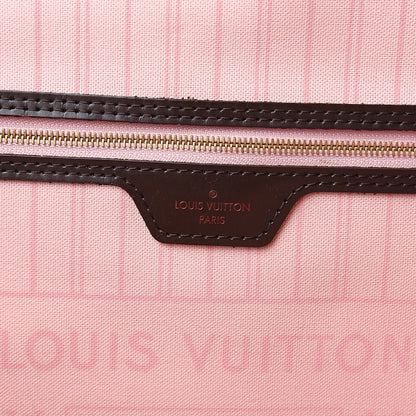 Louis Vuitton Damier Ebene Neo Neverfull MM Rose Ballerine 6 of 9