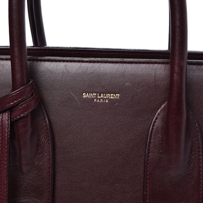Saint Laurent Calfskin Small Sac De Jour Bordeaux 7 of 14