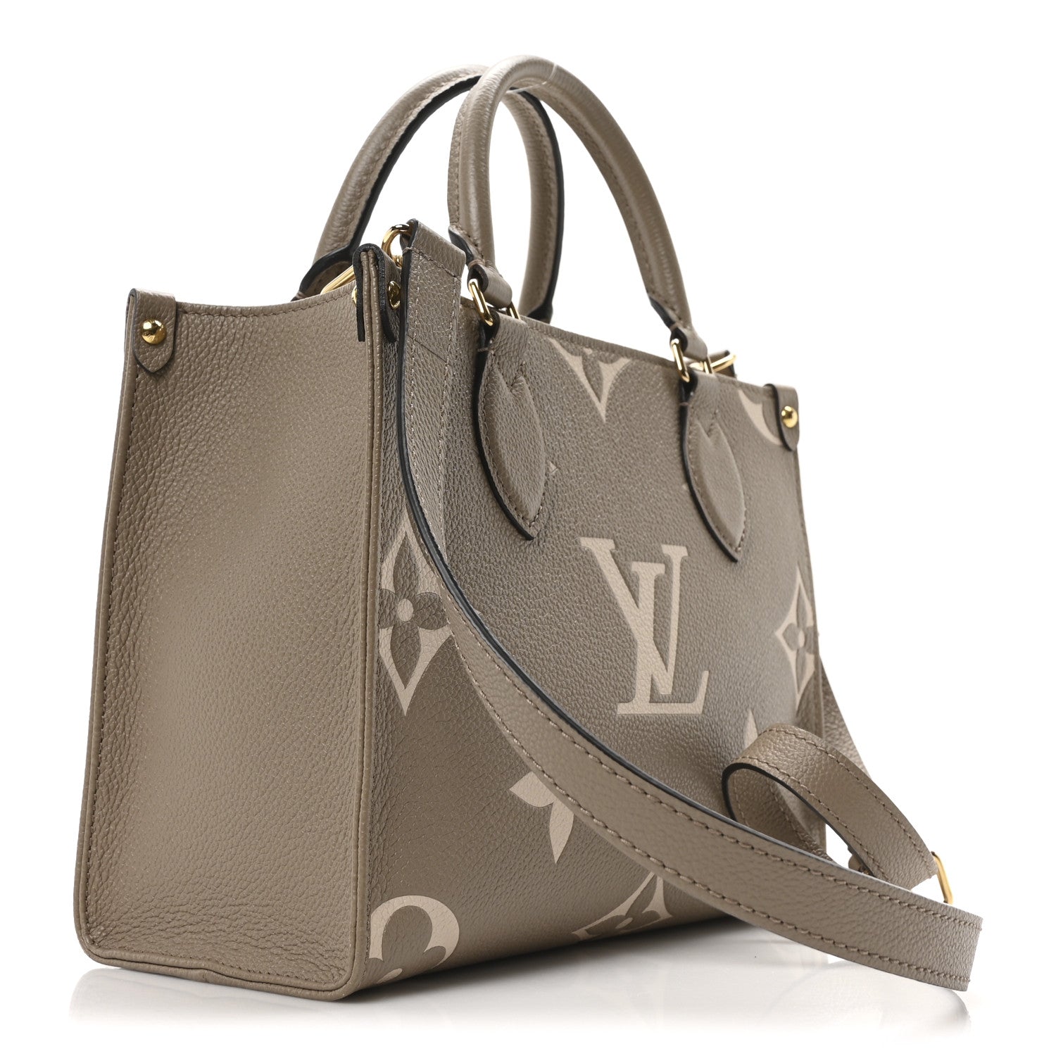 Louis Vuitton Empreinte Monogram Giant Onthego PM Tourterelle Creme 3 of 9