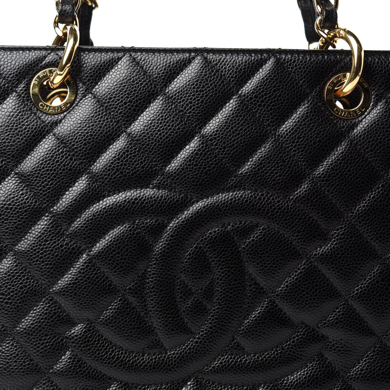 Chanel Caviar Quilted XL Grand Shopping Tote GST Black 17 of 17