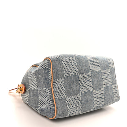 Louis Vuitton Damier Denim 3D Speedy Bandouliere 25 Bleu 4 of 9