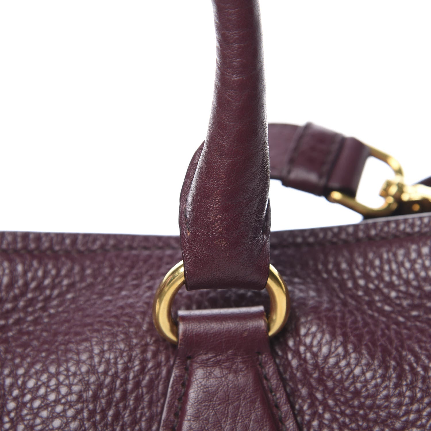 Prada Vitello Daino Tote Granato 14 of 15