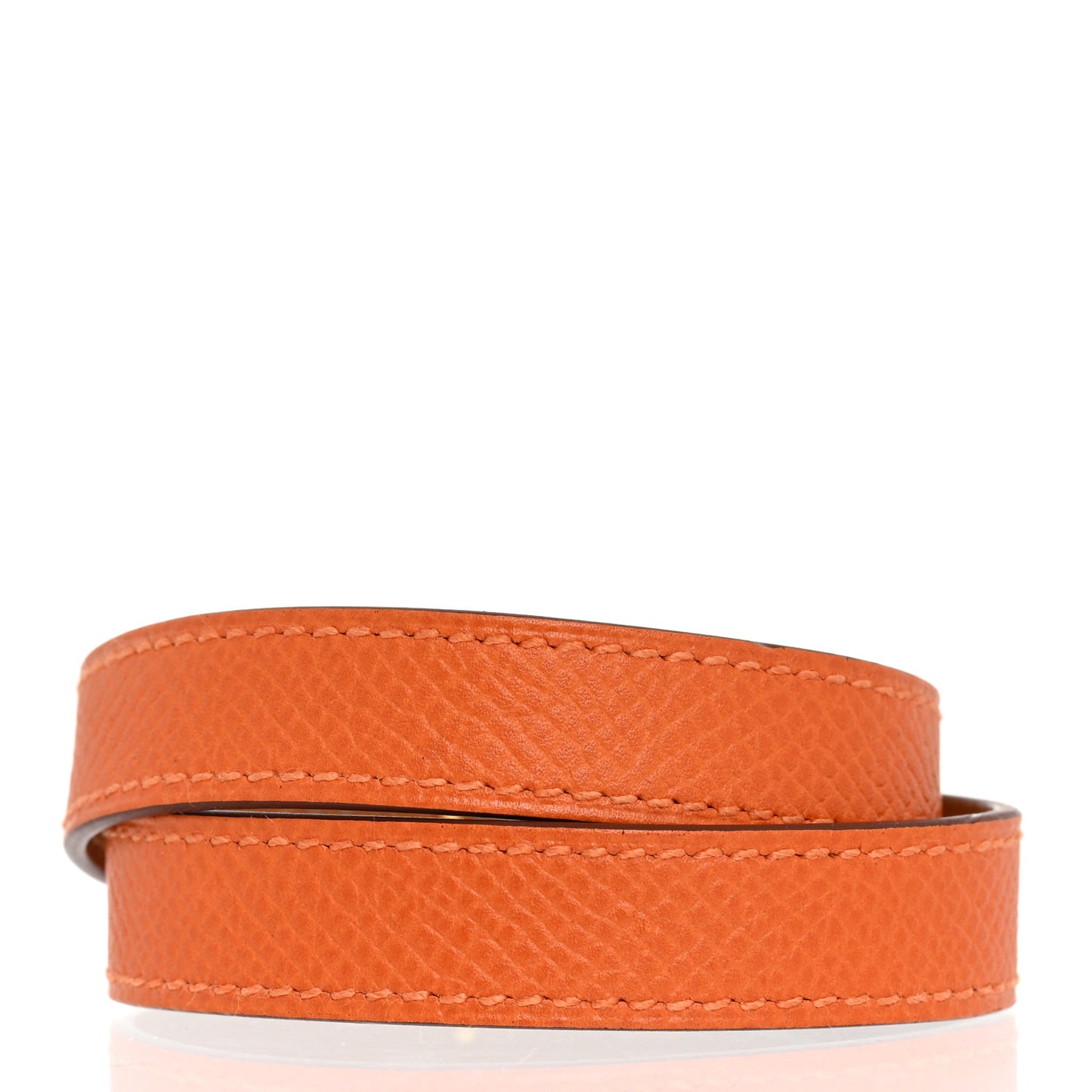 Epsom Kelly Double Tour Bracelet S Orange