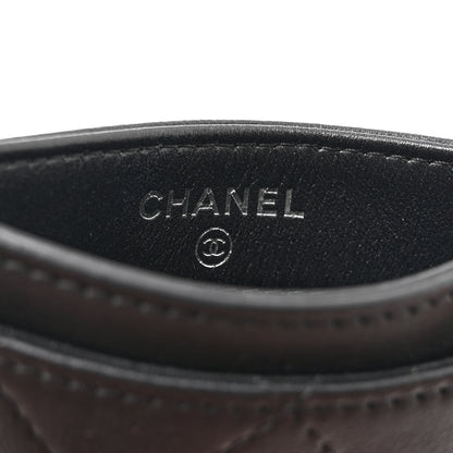 Chanel Calfskin Quilted Card Holder So Black 6 of 9
