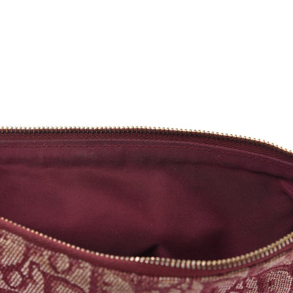 Christian Dior Monogram Mini Saddle Pochette Burgundy 11 of 12