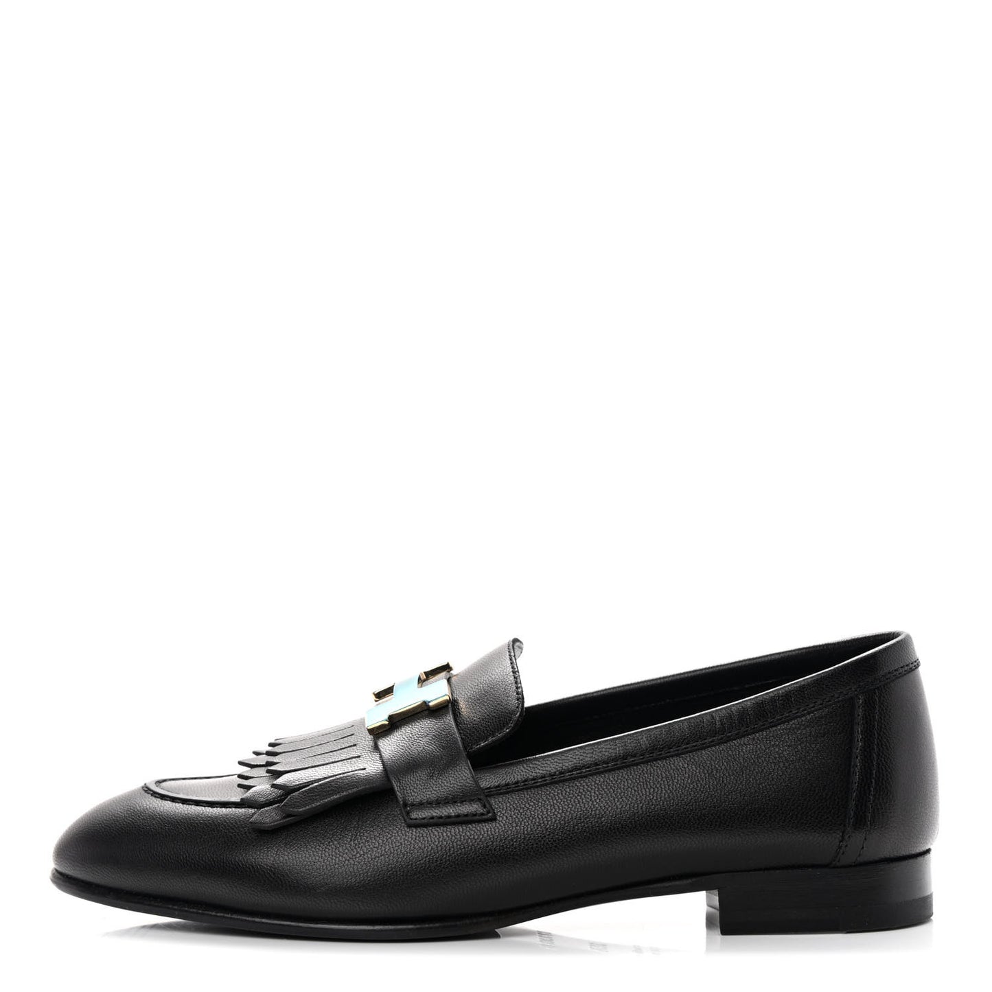 Goatskin Womens Royal Loafers 35.5 Black