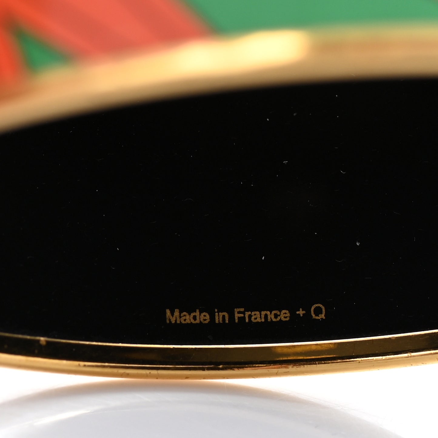 Enamel Printed Mega Wide Astrologie Bracelet 65 Vert Fluo Rose Indien Cobalt