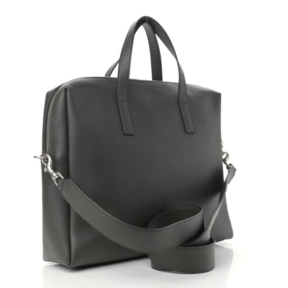 Saint Laurent Calfskin Bold Briefcase Grey 2 of 9