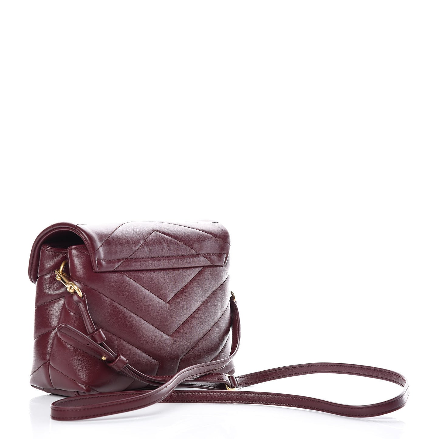 Calfskin Y Quilted Monogram Toy Loulou Crossbody Bag Rouge