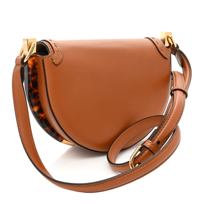 Fendi Vitello King Plexiglass Moonlight Shoulder Bag Cuoio 3 of 8