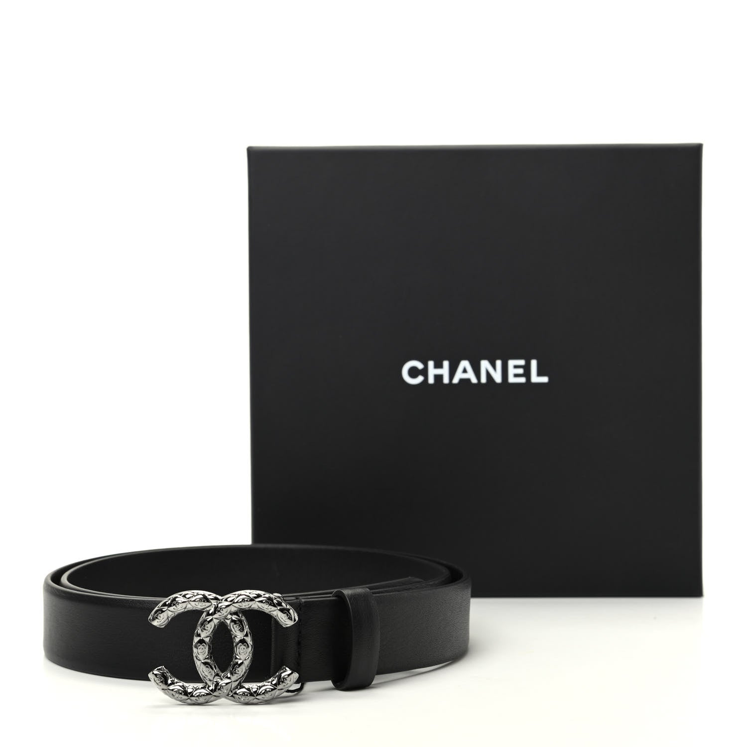 Chanel Calfskin CC Belt 80 32 Black 6 of 6