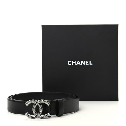 Chanel Calfskin CC Belt 80 32 Black 6 of 6