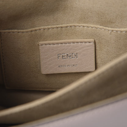 Fendi Vitello Liberty Pearl Scalloped Studded Small Kan I Shoulder Bag Soap 5 of 9