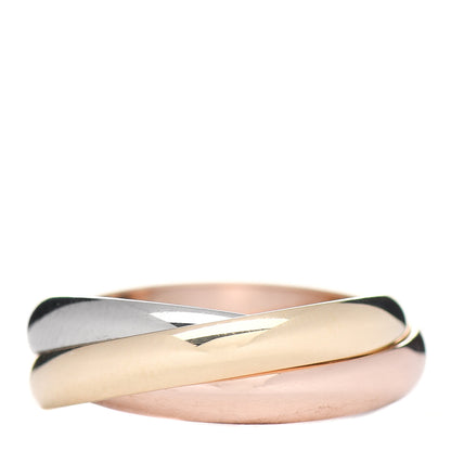 Cartier 18K Pink Yellow White Gold Small Trinity Ring 50 5.25 3 of 5