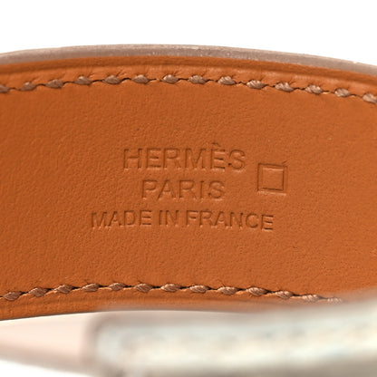 Hermes Matte Alligator Collier de Chien CDC 24 Bracelet T2 Bleu Brume 4 of 5