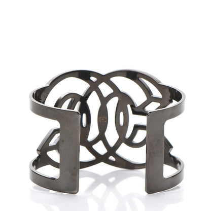 Chanel Crystal CC Cuff Red Black 3 of 5