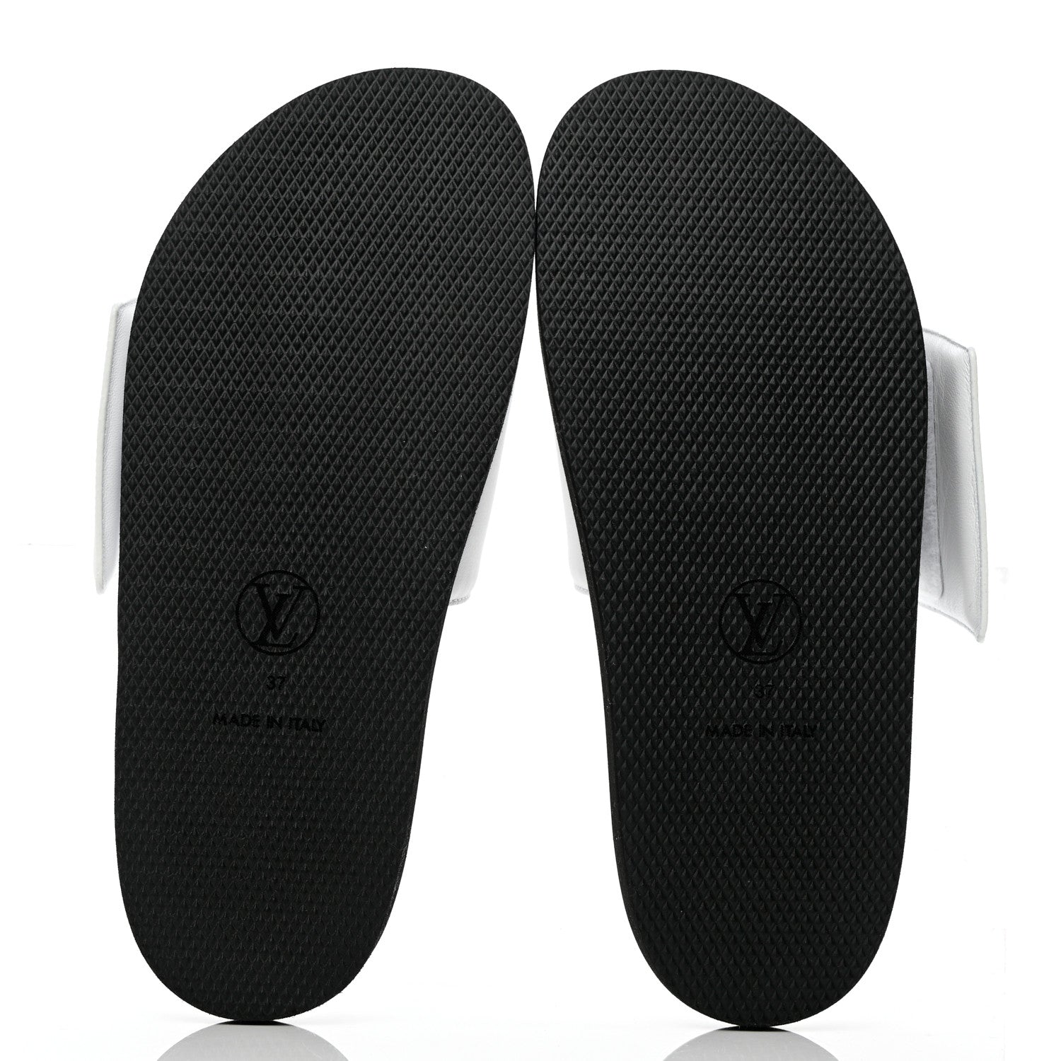 Louis Vuitton Calfskin Sunset Flat Mule Sandals 37 White 15 of 18