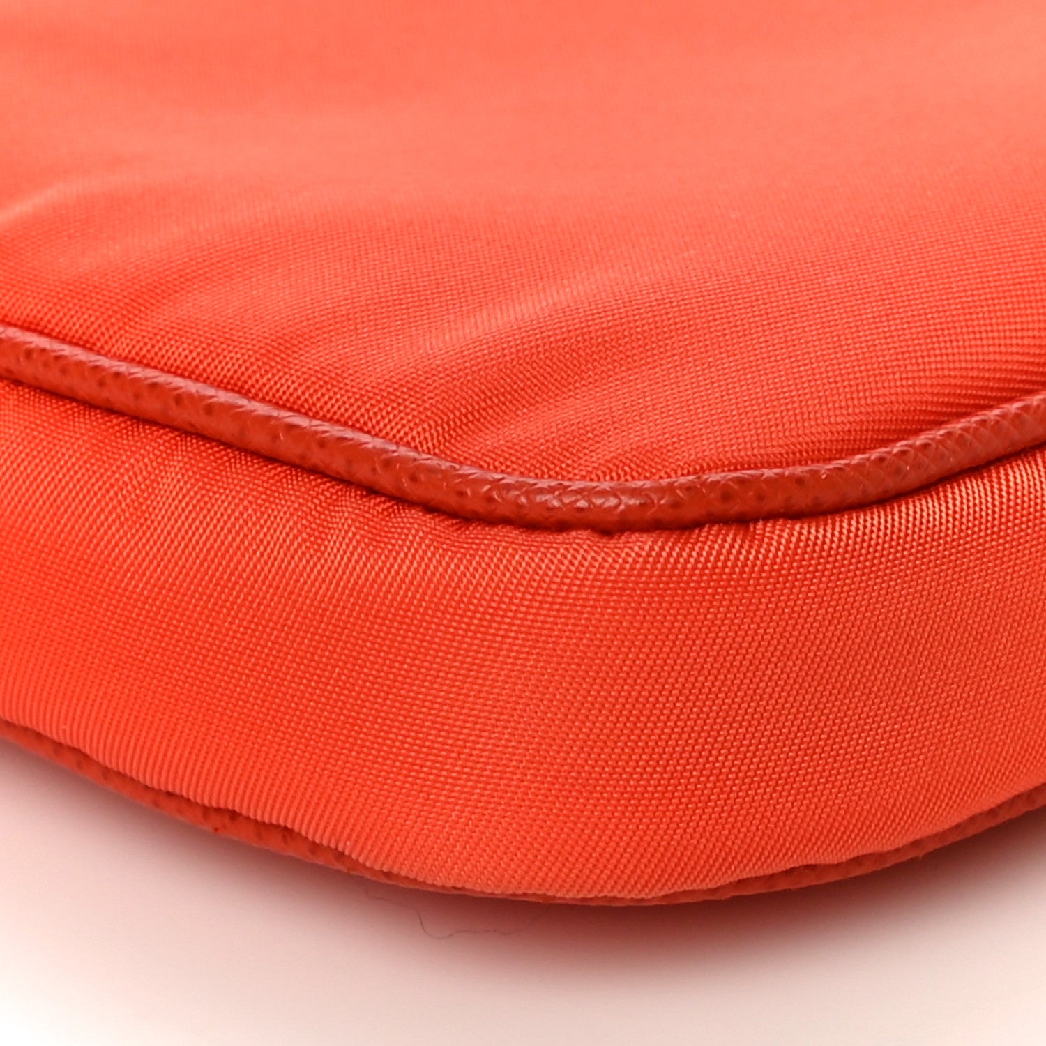 Prada Tessuto Nylon Phone Case Crossbody Bag Orange 8 of 10