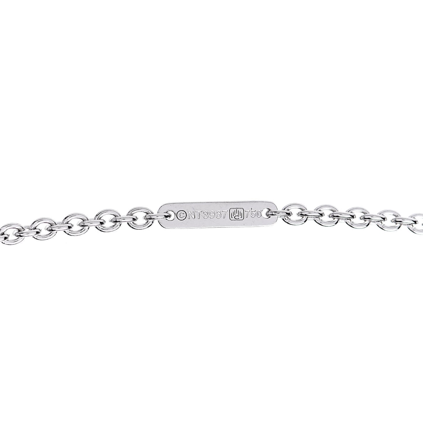 18K White Gold Diamond Mon Amour Lariat Necklace