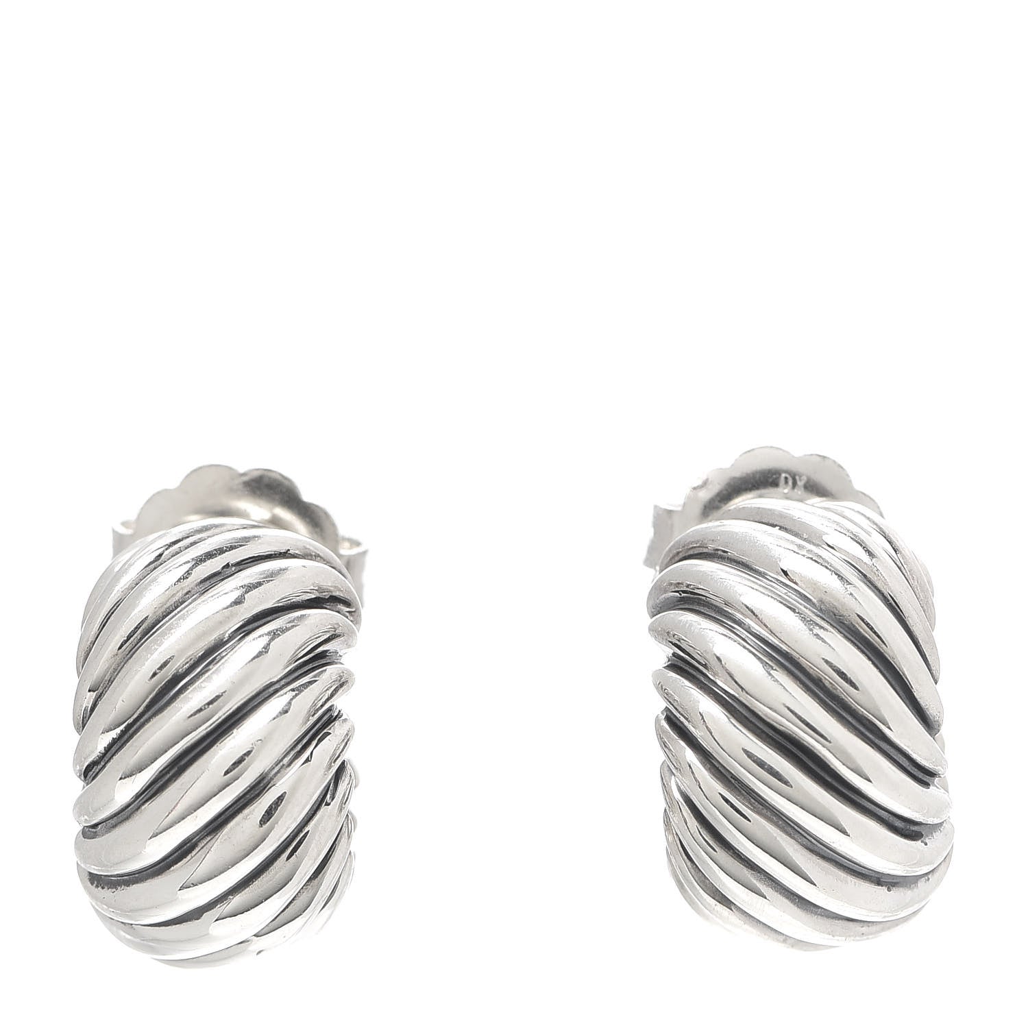 David Yurman Sterling Silver Cable Classics Hoop Earrings 1 of 4