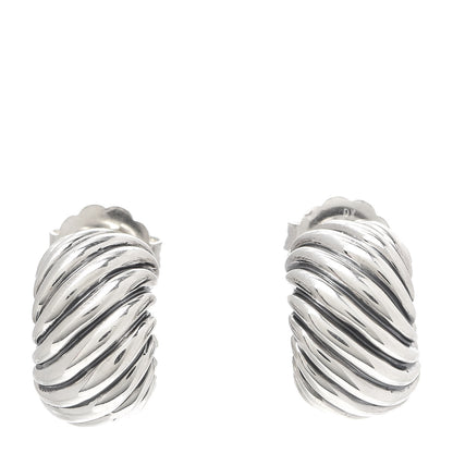 David Yurman Sterling Silver Cable Classics Hoop Earrings 1 of 4