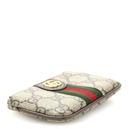 Gucci GG Supreme Monogram Web Ophidia Key Case Beige New Acero 4 of 9