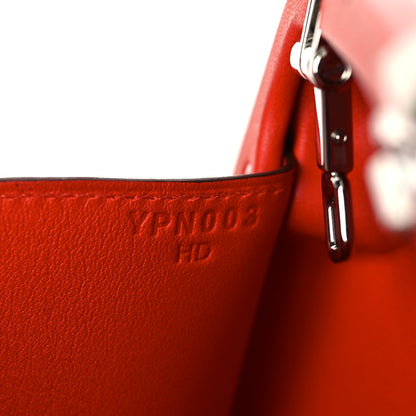 Hermes Chevre Chamkila Clou Medor Clutch Rouge De Coeur 6 of 10