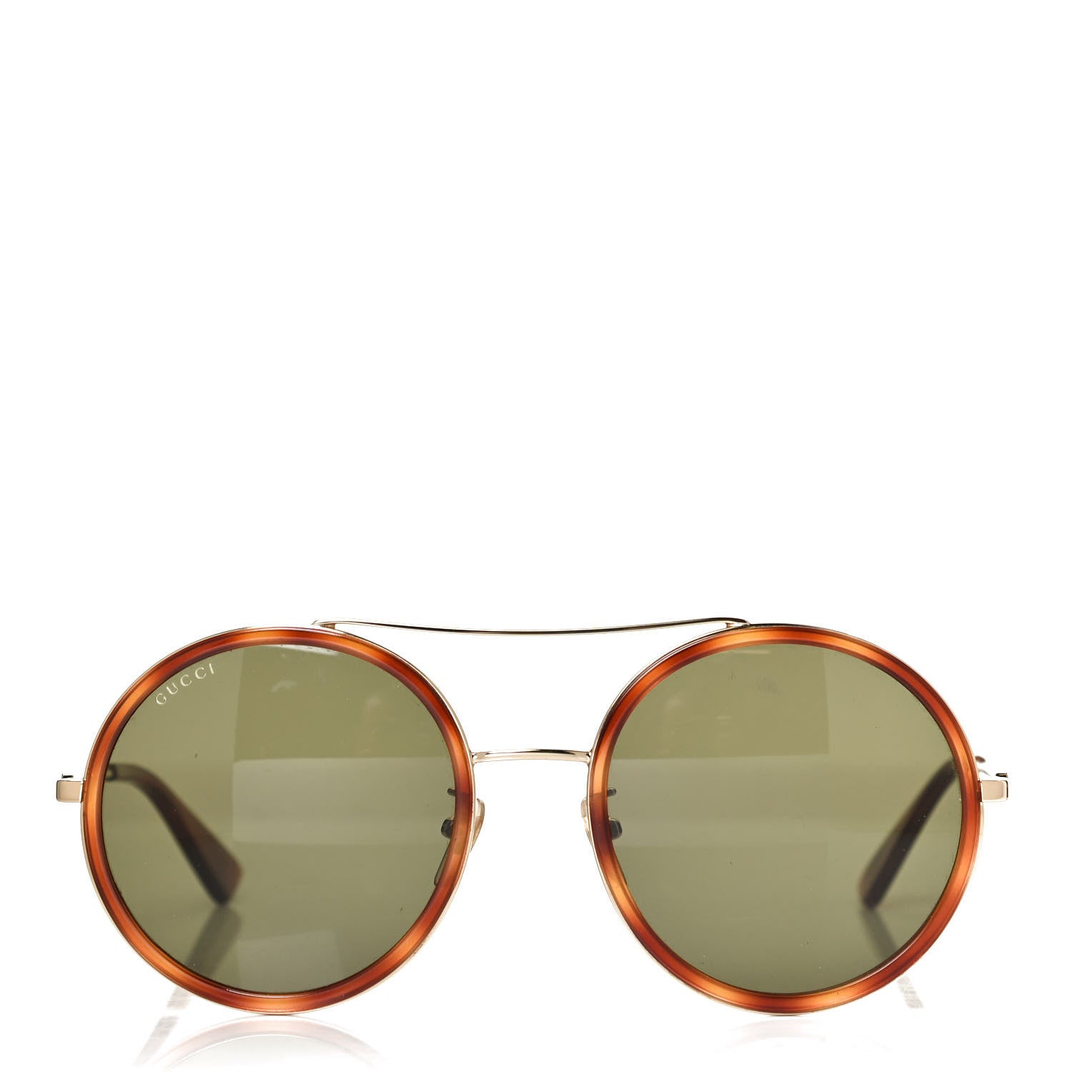 Gucci Round Sunglasses GG0061S Tortoise 2 of 9