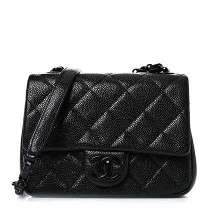 Chanel Caviar Quilted Incognito Mini Square Flap Black 1 of 13
