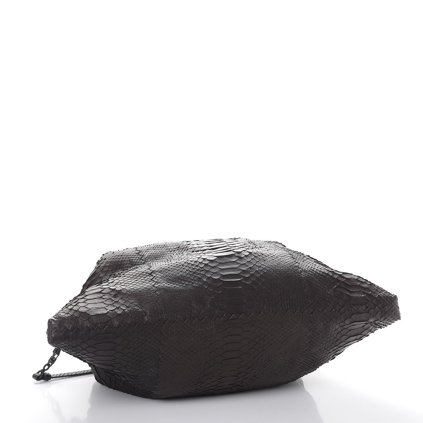 BOTTEGA VENETA Python Convertible Tote Bag Ebano