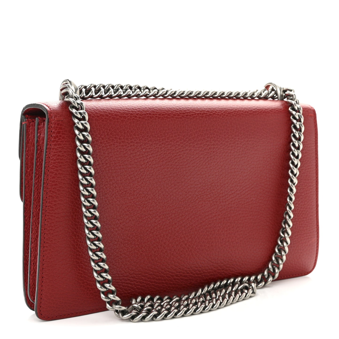 Dollar Calfskin Swarovski Crystal Small Dionysus Shoulder Bag Hibiscus Red