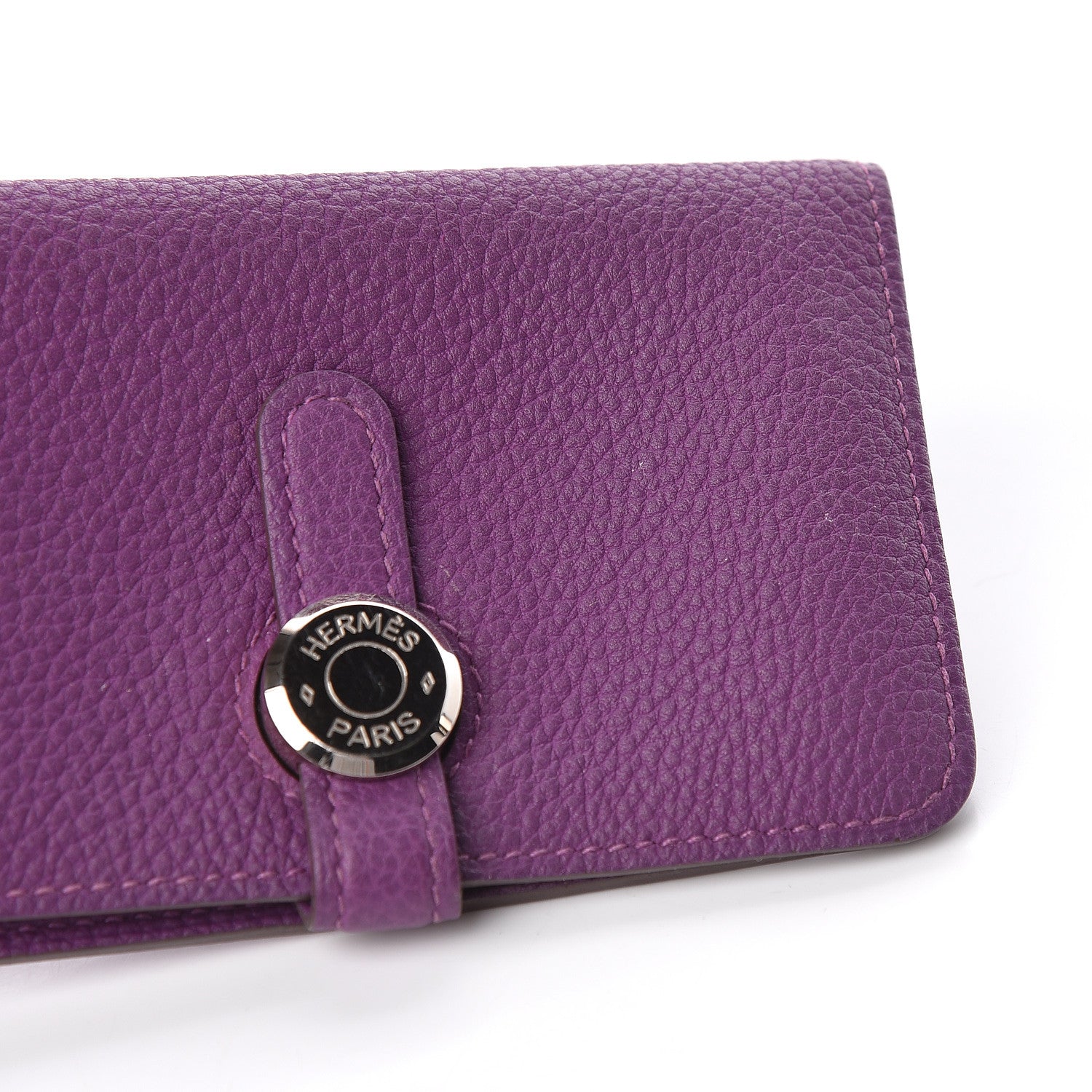 Hermes Togo Dogon Card Case Key Holder Anemone 8 of 11