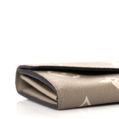 Louis Vuitton Empreinte Monogram Giant Sarah Wallet Tourterelle Creme 7 of 9