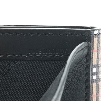 Burberry Mini Vintage Check Luna French Wallet Black 7 of 8
