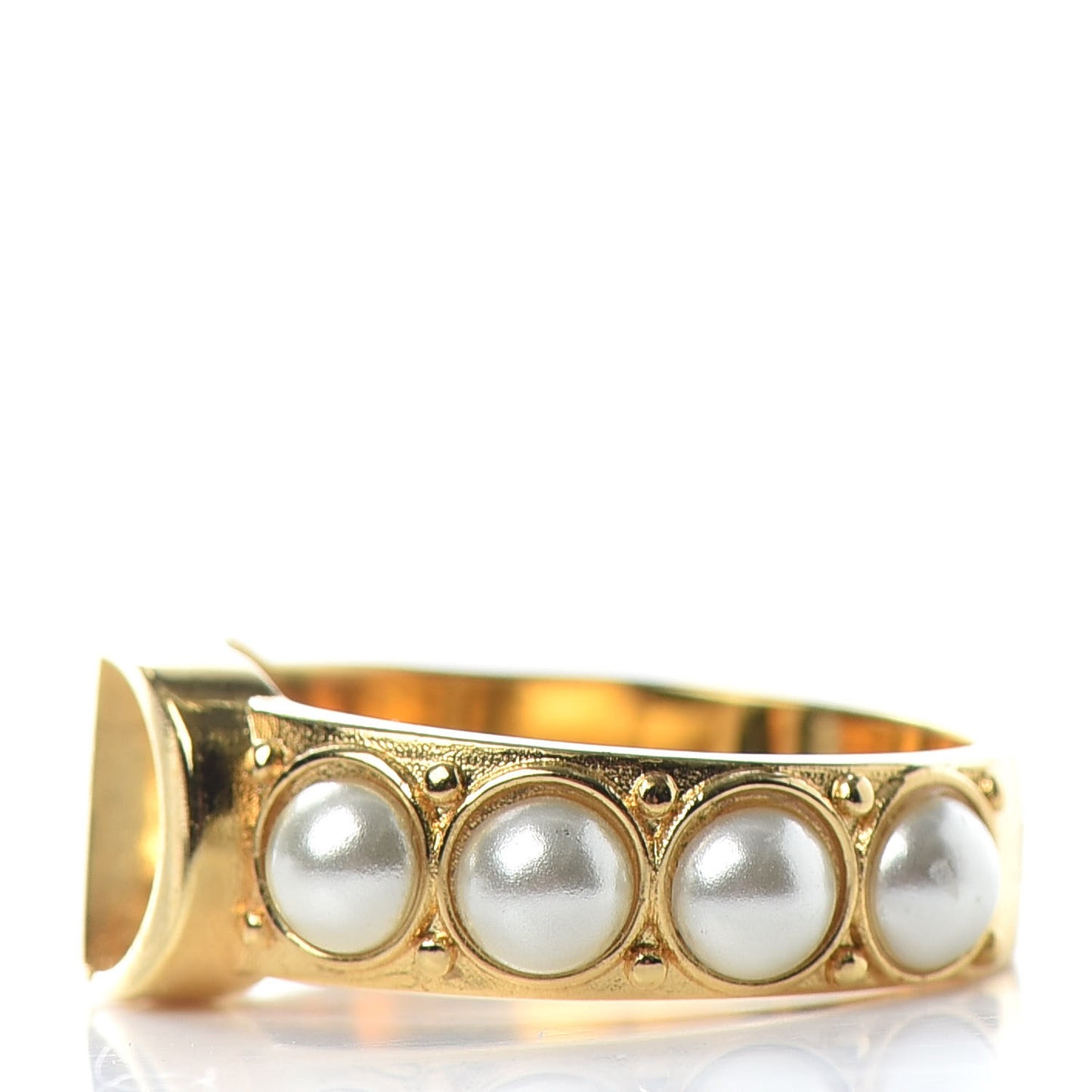 Metal Pearl 30 Montaigne Ring L Gold