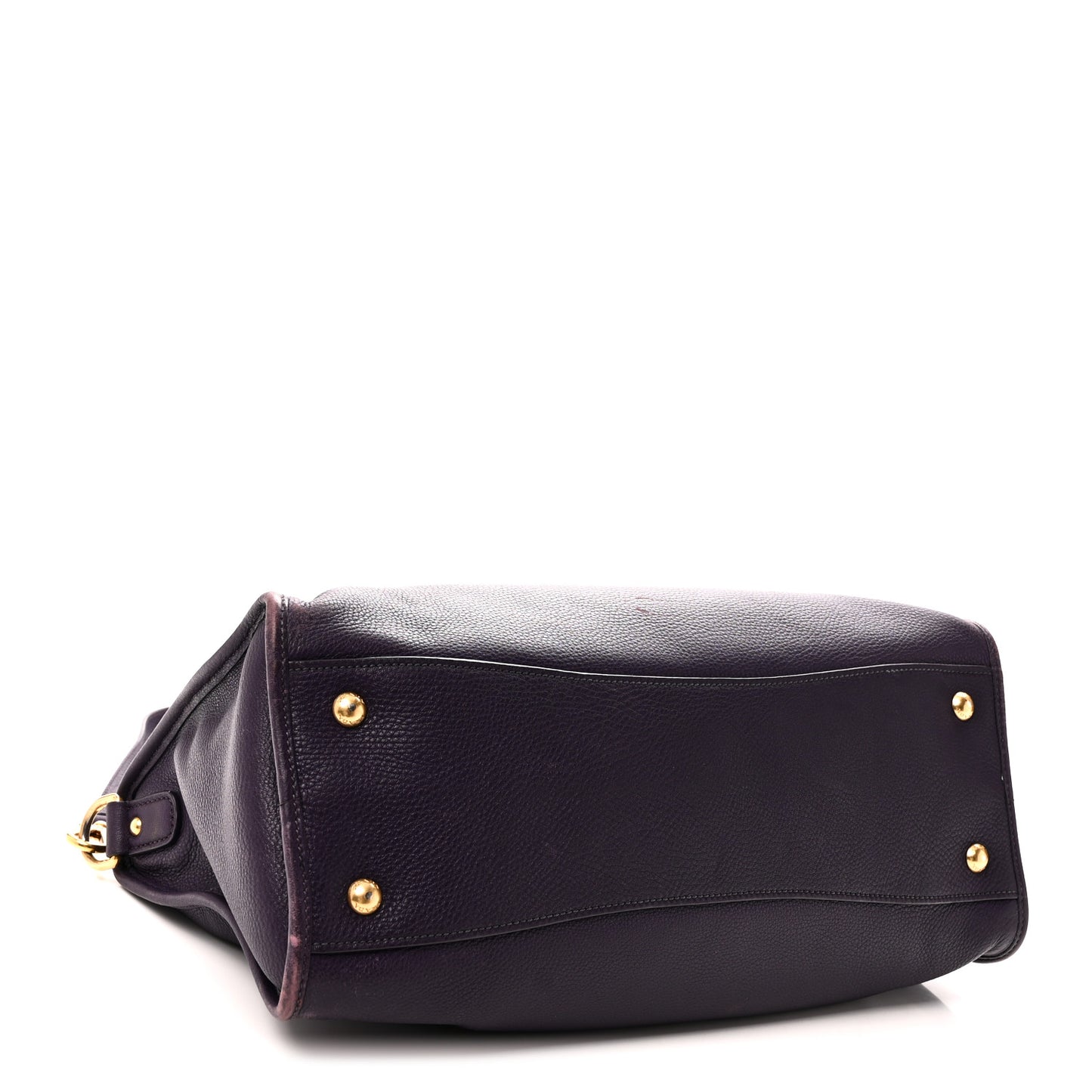 Vitello Daino Shopping Satchel Uva