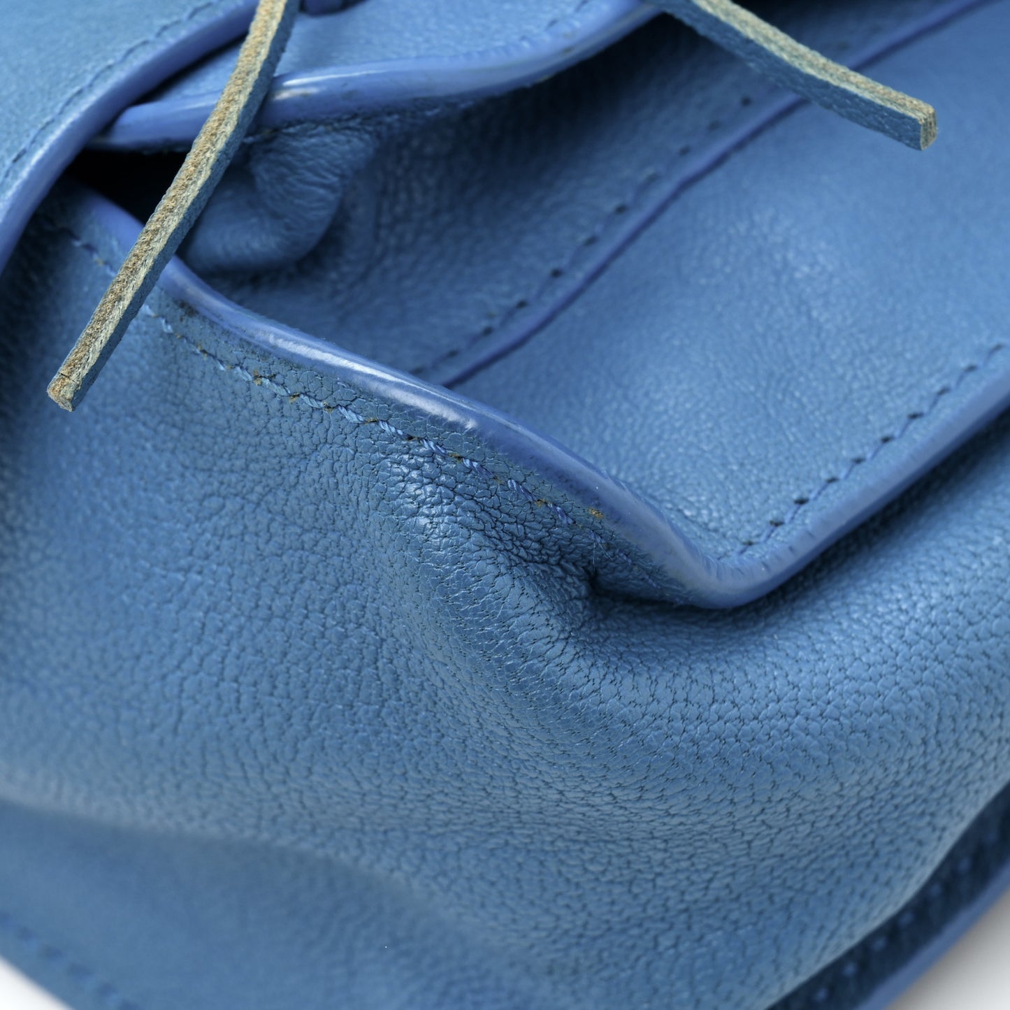 Lambskin Fringe PS1 Crossbody Pouch Cobalt Blue