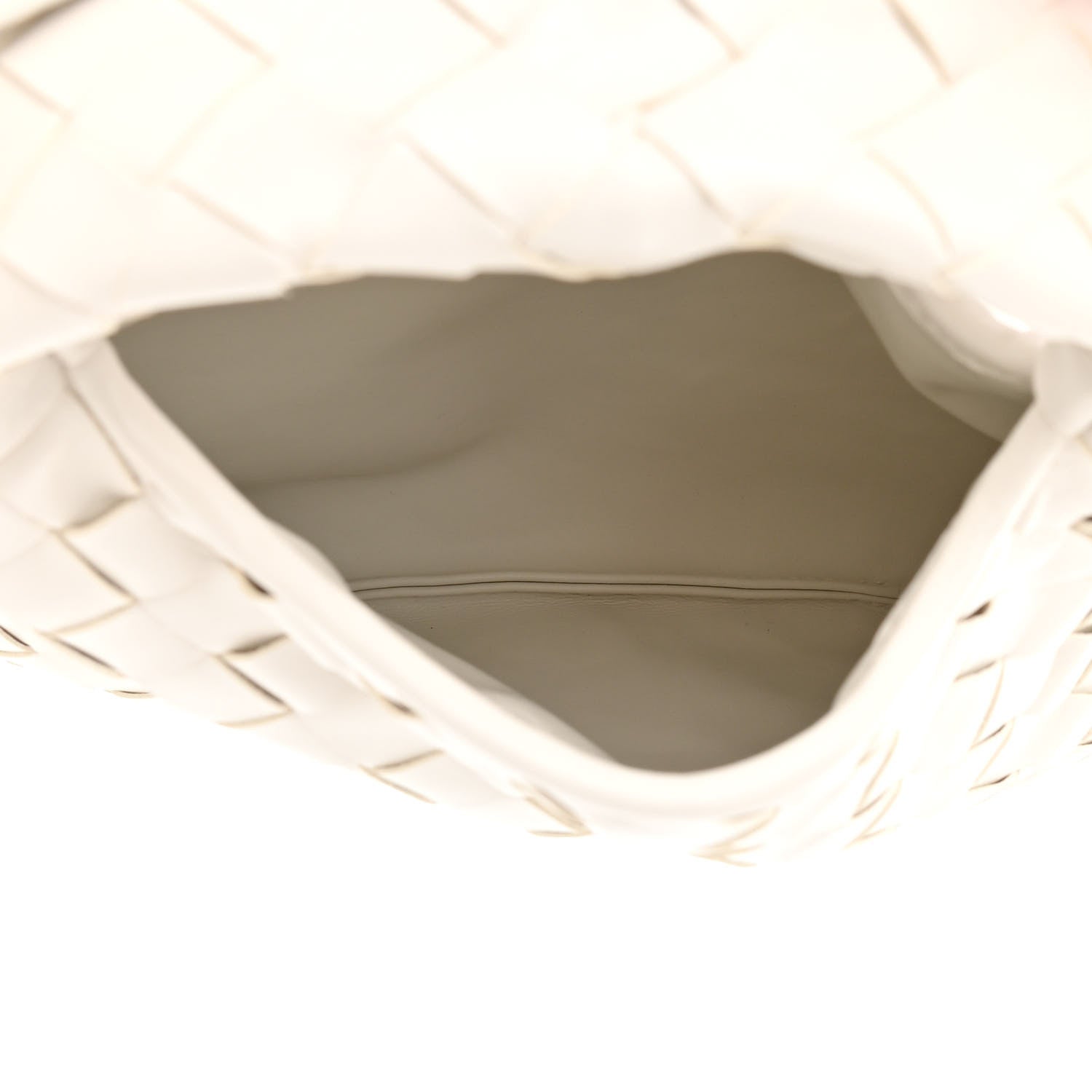 Bottega Veneta Calfskin Intrecciato Mini Hop White 5 of 10