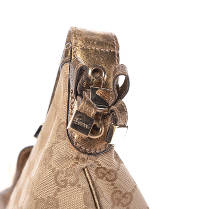 Gucci Monogram Large Princy Hobo Metallic Bronze 12 of 12