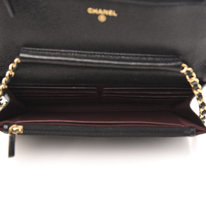 Chanel Caviar Quilted Wallet On Chain WOC Black 5 of 11